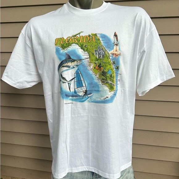 Vintage 90s Florida souvenir tshirt men’s XL - Picture 2 of 4